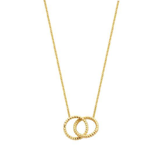 Just Franky Vintage Necklace Double Open Circle | Trendjuwelier Bemelmans.