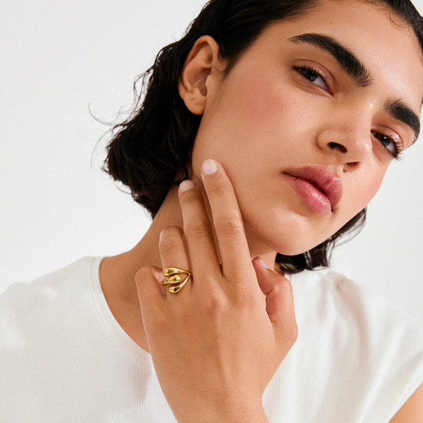 PILGRIM Jennings Ring Gold Plated