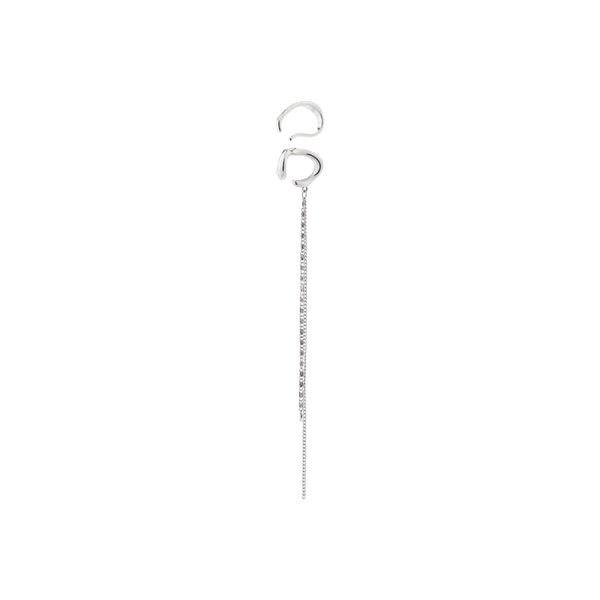 PILGRIM Evon Earcuffs 2 in 1 set Silver Plated