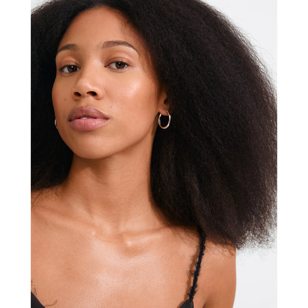 PILGRIM Inner Hoop Earrings Silver Plated
