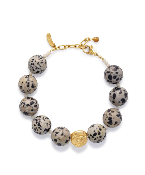 Le veer Jewelry Spotted White Armband