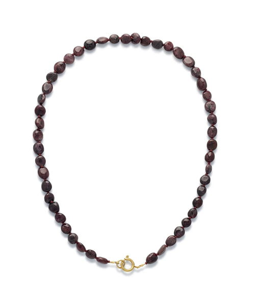 Le Veer Jewelry Garnet Stone ketting