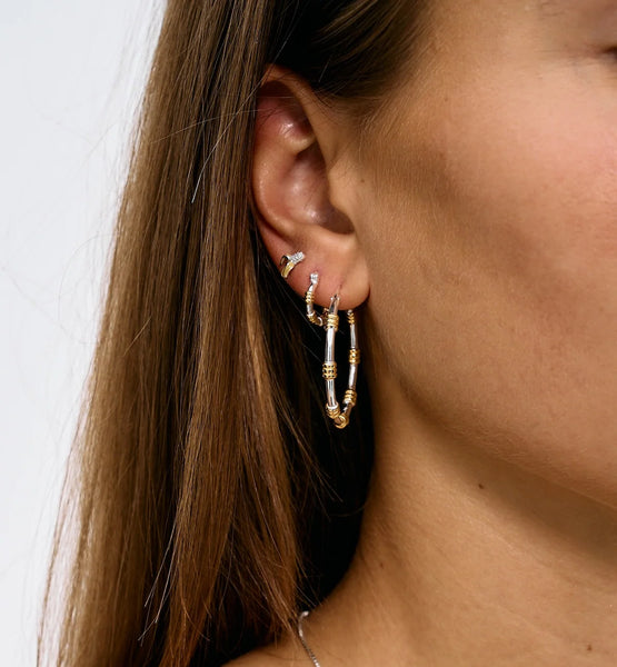 Anna + Nina Dual Hoop Earrings