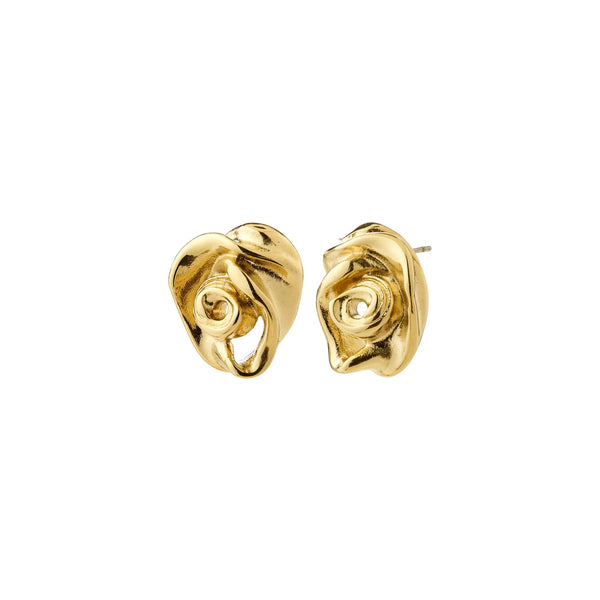 PILGRIM Inner Rose Earrings Gold Plated