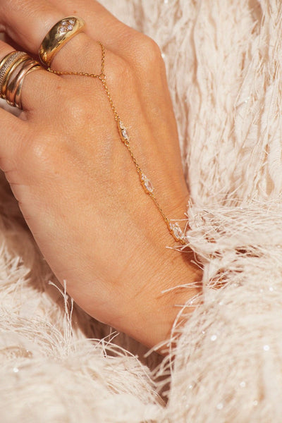 Bobby Rose Luxe Jazzy Handbracelet Goldplated