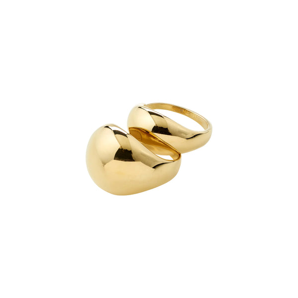 PILGRIM Evon Rings 2 in 1 Set Gold Plated