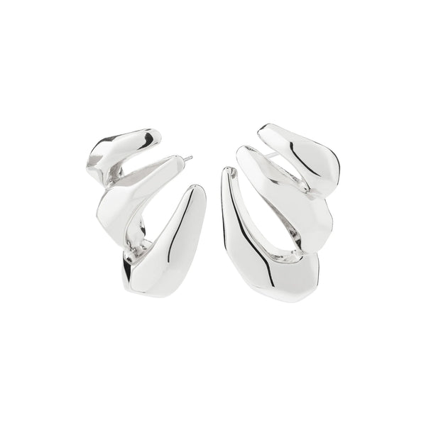 PILGRIM Presence Earrings Silver Plated