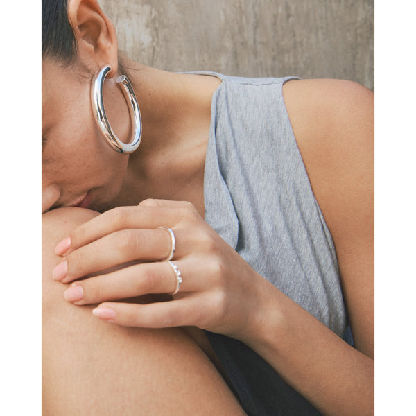 PILGRIM IVARIN Rings 2 in 1 Set Silver Plated