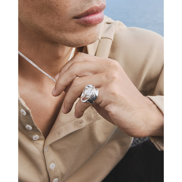 PILGRIM Inner Rose Ring Silver Plated