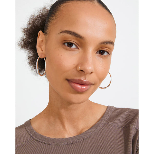 PILGRIM Presence Hoop Earrings Silver Plated