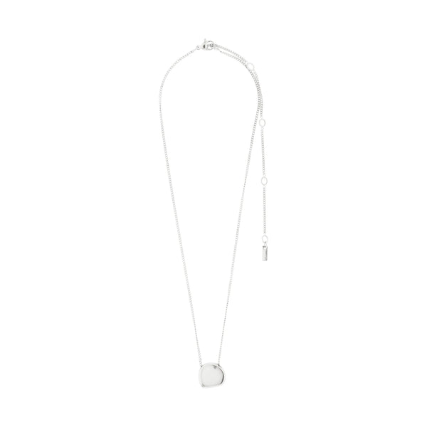 PILGRIM Presence Coin Necklace Silver Plated