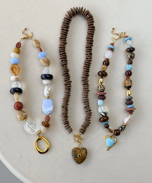 Le Veer Jewelry Brown Heart Bedel