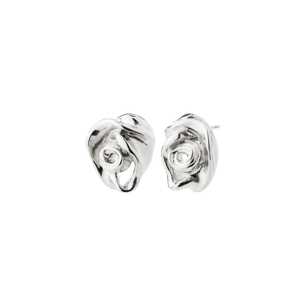 PILGRIM Inner Rose Earrings Silver Plated