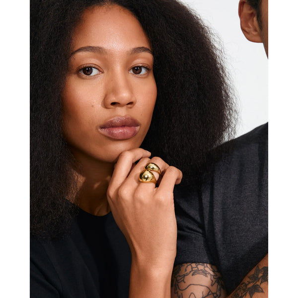 PILGRIM Evon Rings 2 in 1 Set Gold Plated