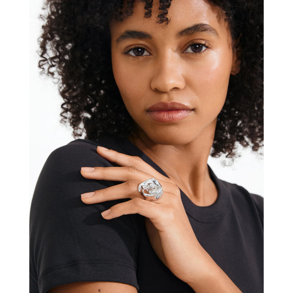 PILGRIM Inner Rose Ring Silver Plated