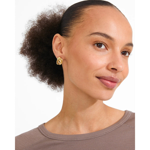 PILGRIM Inner Rose Earrings Gold Plated
