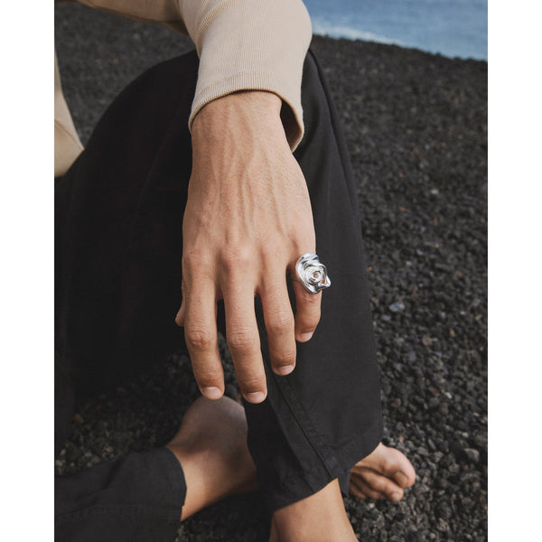 PILGRIM Inner Rose Ring Silver Plated