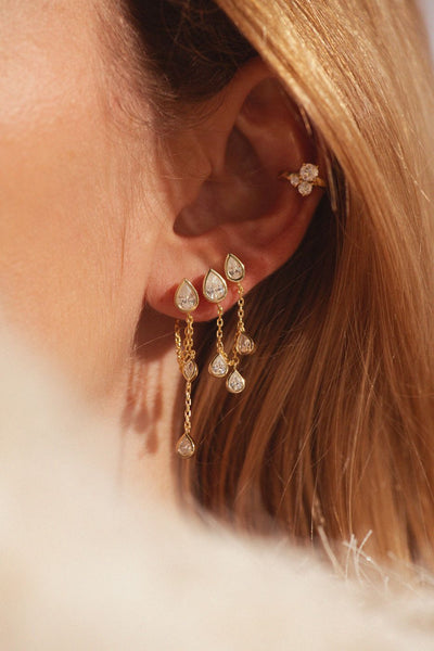 Bobby Rose Triple Earcuff Goldplated