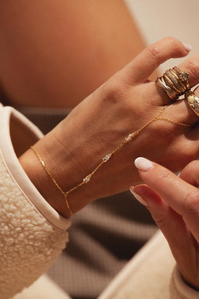 Bobby Rose Luxe Jazzy Handbracelet Goldplated