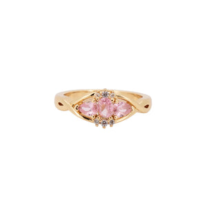 A New Day Amsterdam Ava Ring Pink Goldplated