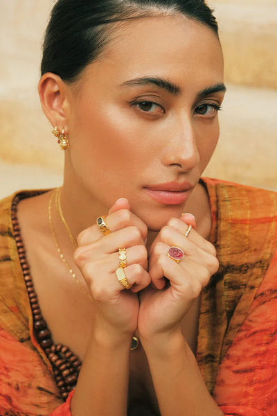 The Spice Of Life Amare Signet Ring Goud