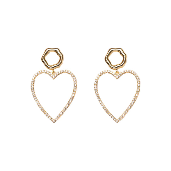 Carmen Collectables Amour Hoops White Goldplated
