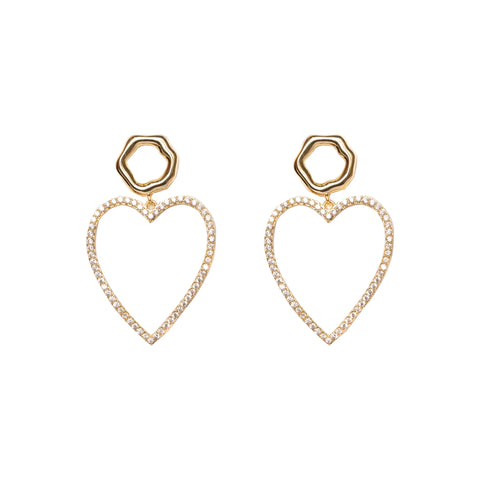 Carmen Collectables Amour Hoops White Goldplated
