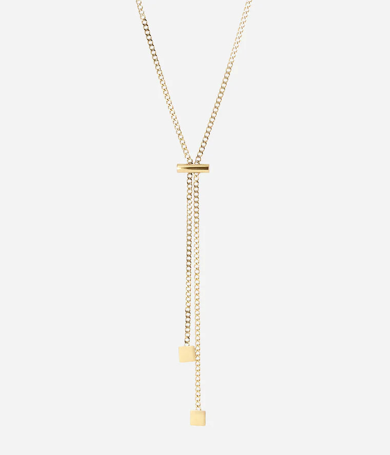 Zag August Necklace Goud