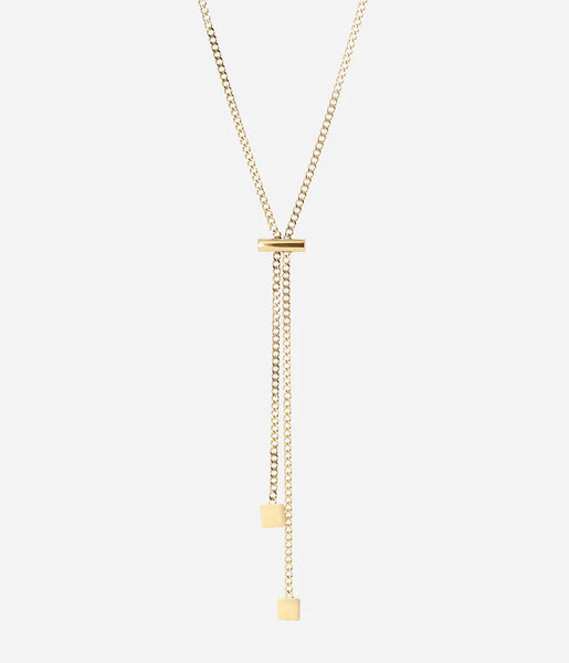 Zag August Necklace Goud