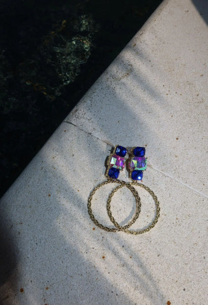 Carmen Collectables Ava Aquamarine Hoops Goud