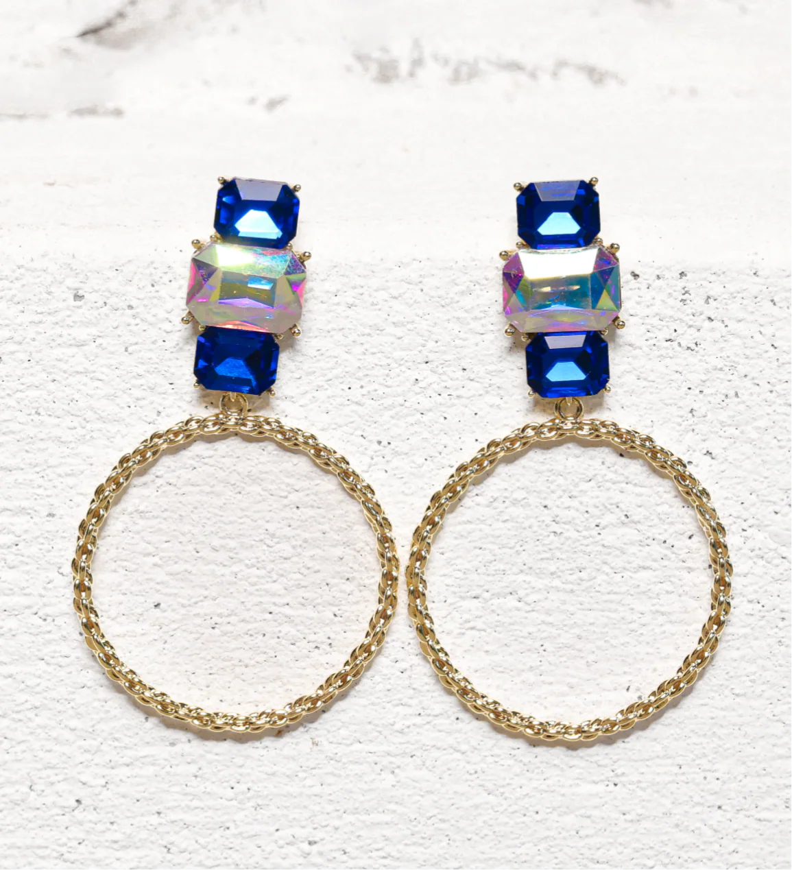 Carmen Collectables Ava Aquamarine Hoops Goud