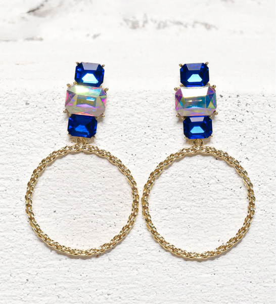 Carmen Collectables Ava Aquamarine Hoops Goud