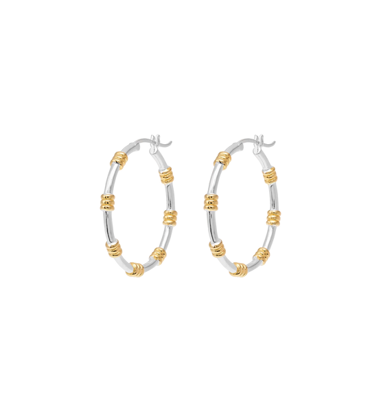 Anna + Nina Dual Hoop Earrings