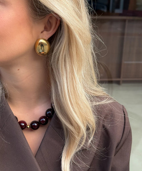 Le Veer You Are My Rock Earrings Gold