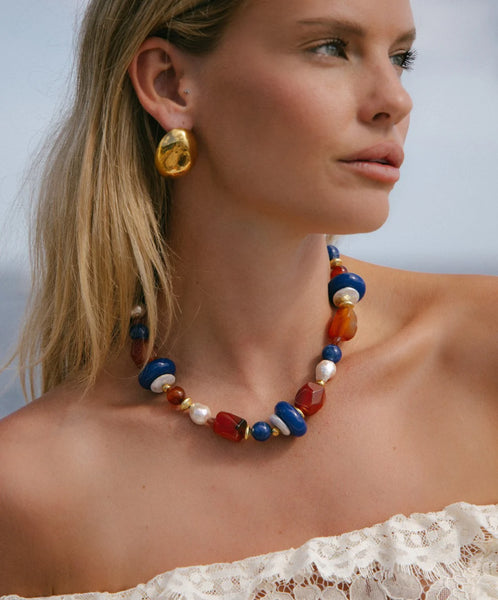 Le Veer You Are My Rock Earrings Gold