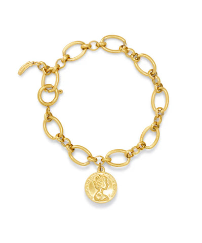 Le Veer Baroque Coin Bracelet Gold