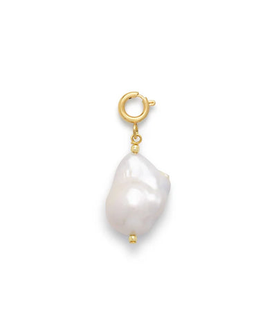 Le Veer Baroque Pearl Charm Goldplated