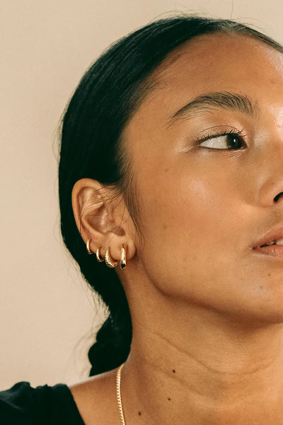 The Spice Of Life Base Hugging Hoops 10 mm Oorbel Goud