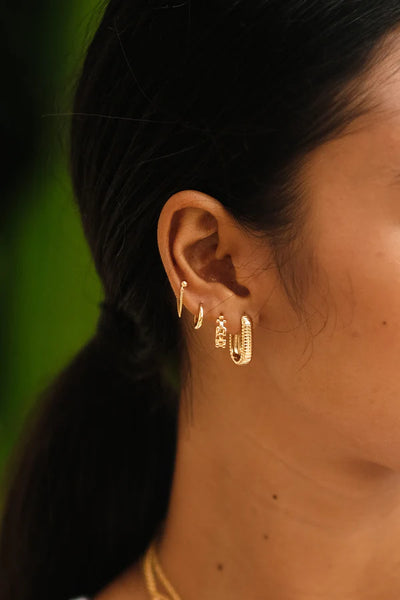 The Spice Of Life Base Hugging Hoops 10 mm Oorbel Goud