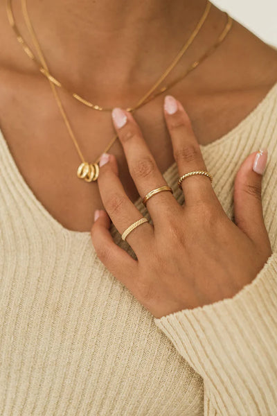 The Spice Of Life Beaded Ring Goud