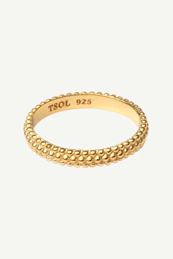 The Spice Of Life Beaded Ring Goud