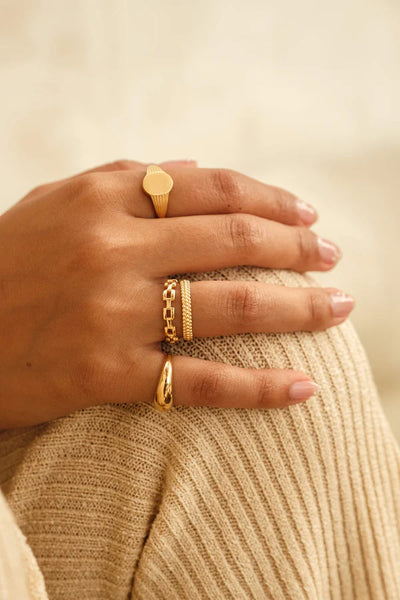 The Spice Of Life Beaded Ring Goud
