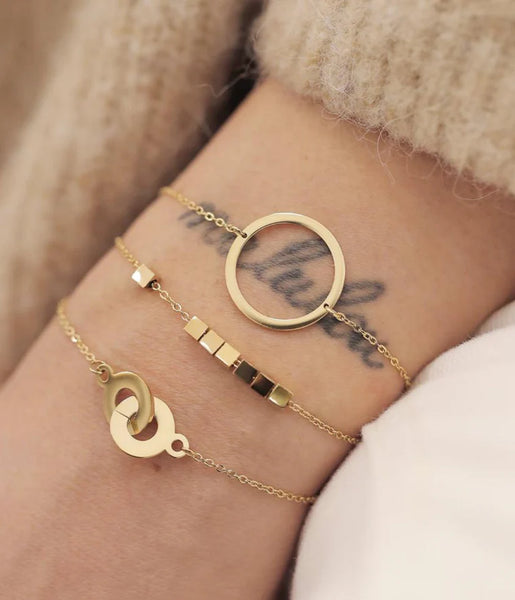 Zag Bow Bracelet Goud
