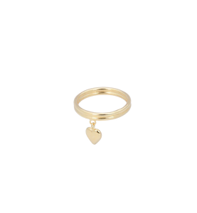 Anna + Nina Brilliant Muse Pinky Ring Goldplated