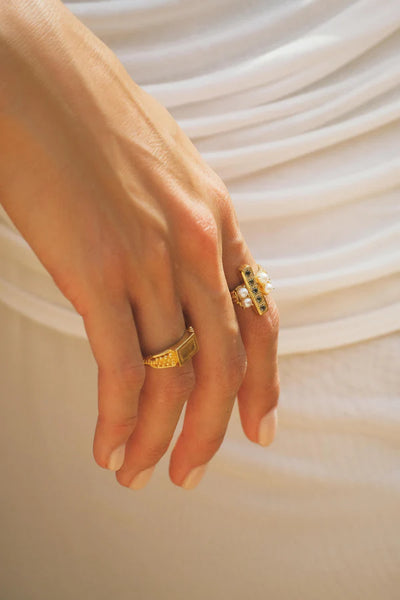 The Spice Of Life Bubble Signet Ring Goud