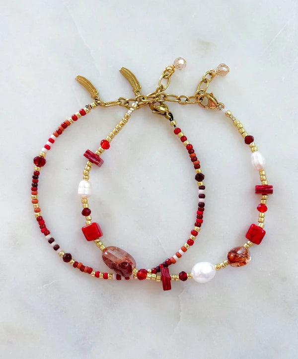 Le Veer Burning Flame Bracelet Goldplated