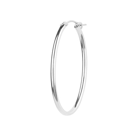 Bobby Rose Classy Oval Large Silver