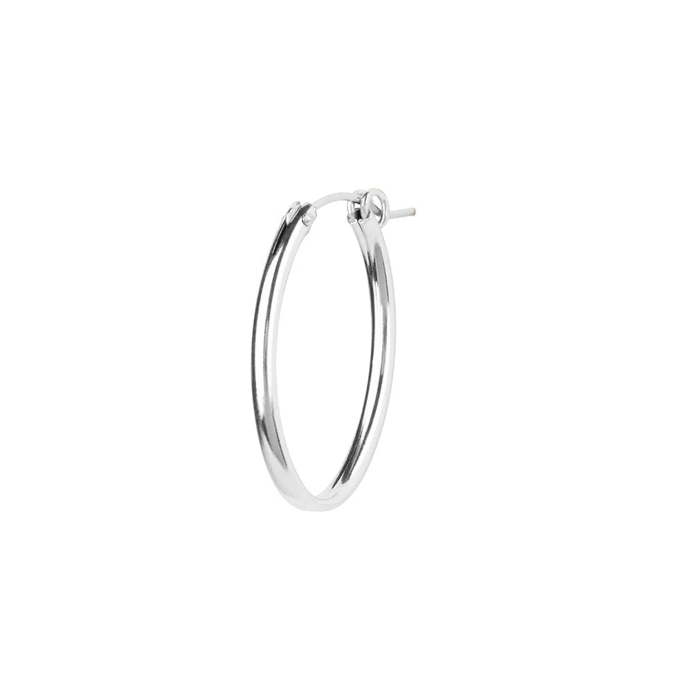 Bobby Rose Classy Oval Small Silver