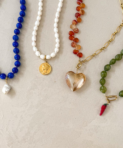 Le Veer Cloudy Pearl Necklace Goldplated