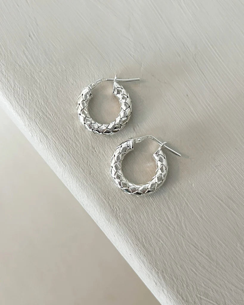 Bobby Rose Cobra Small Earrings Silver